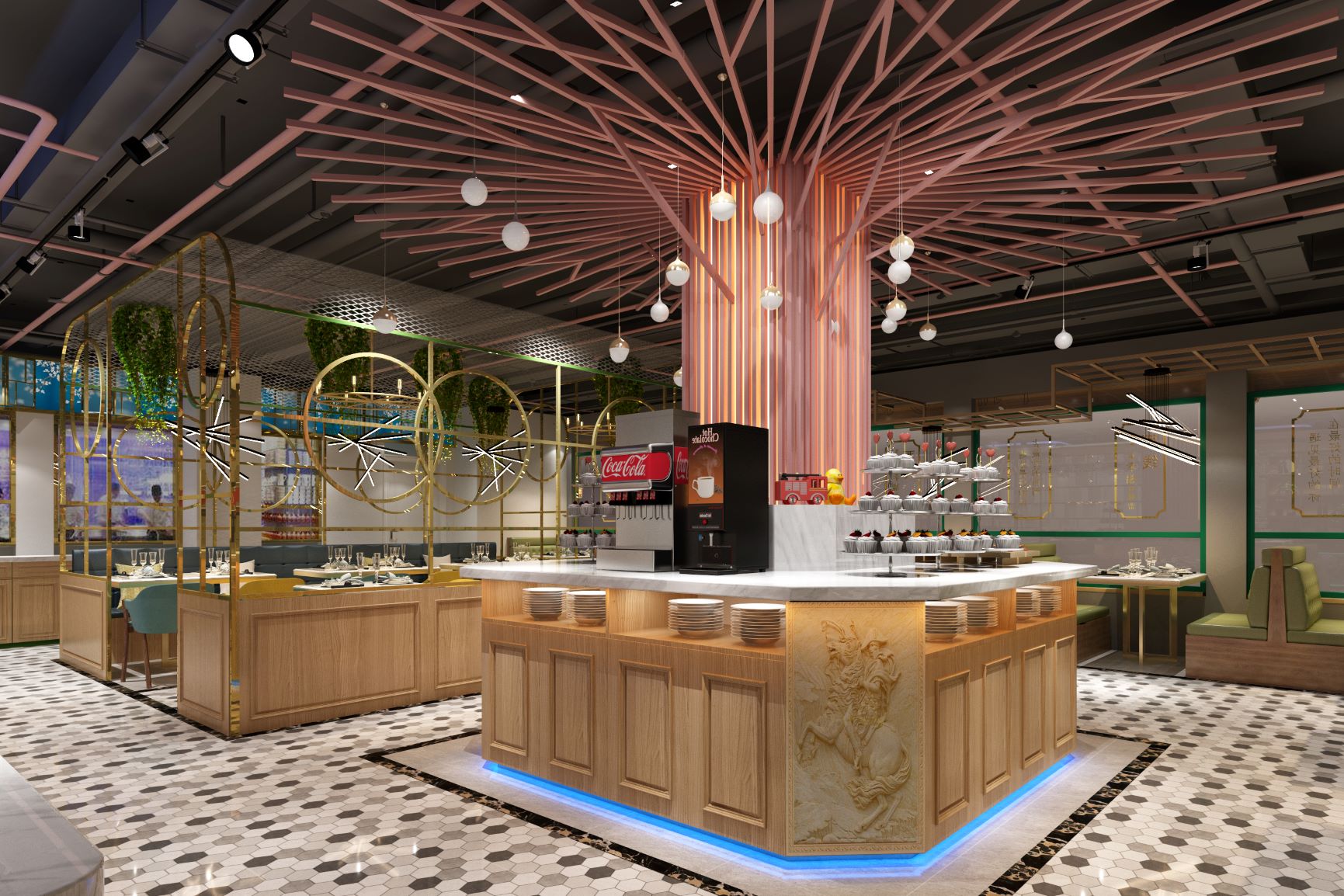 自助餐厅装修设计注意这几点，让你客源不断！