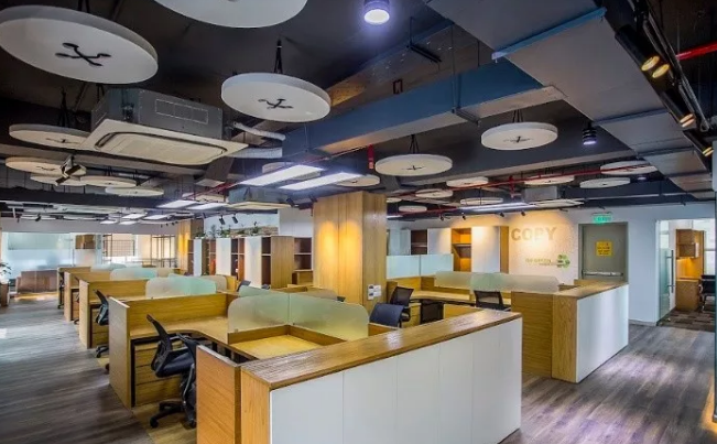 温馨整洁的郑州办公室装修效果图-河南k8凯发装饰办公室装修案例项目