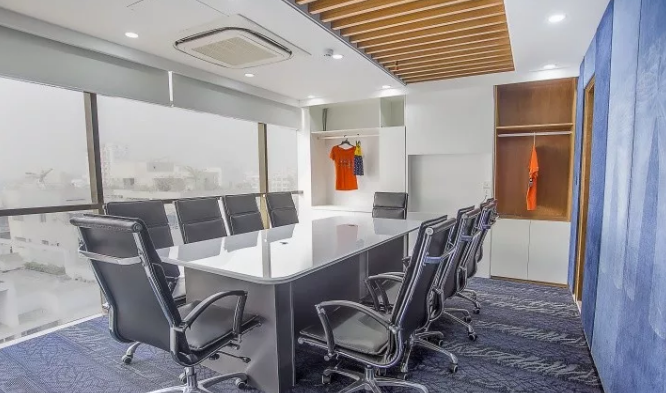 温馨整洁的郑州办公室装修效果图-河南k8凯发装饰办公室装修案例项目