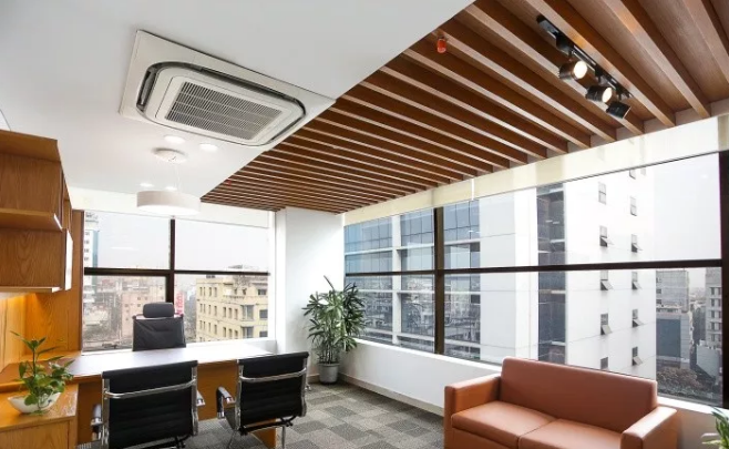 温馨整洁的郑州办公室装修效果图-河南k8凯发装饰办公室装修案例项目