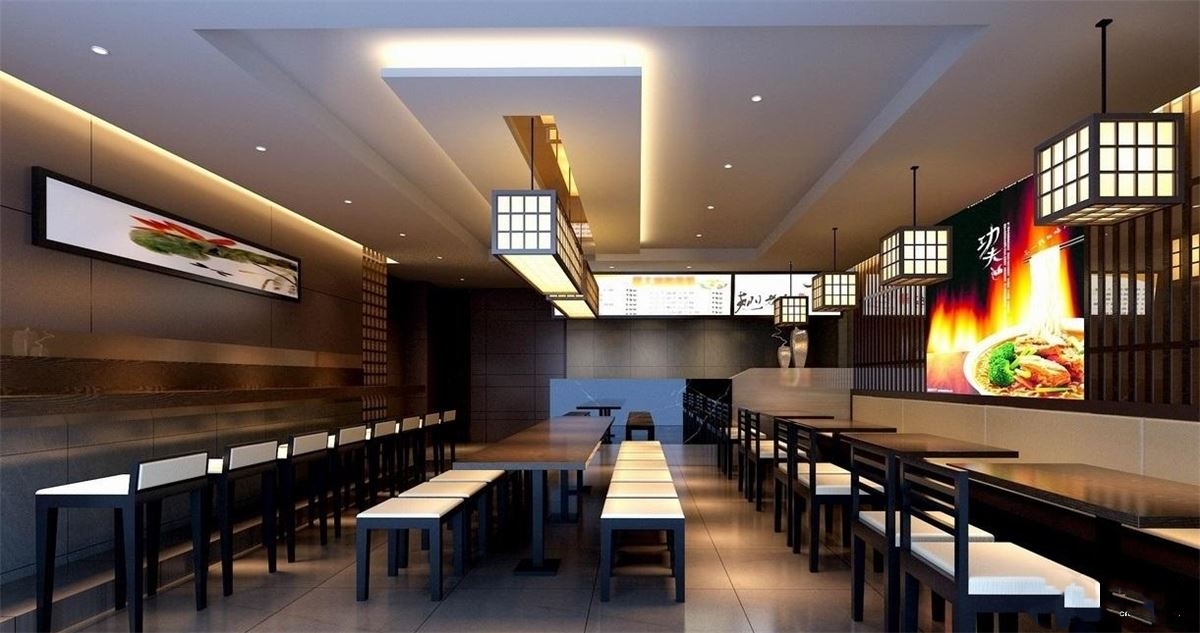 面馆装修有哪些设计要点？赏析5款中式面馆装修图片